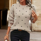 Marisol Vega | Soft Knit Polka Dot Sweater