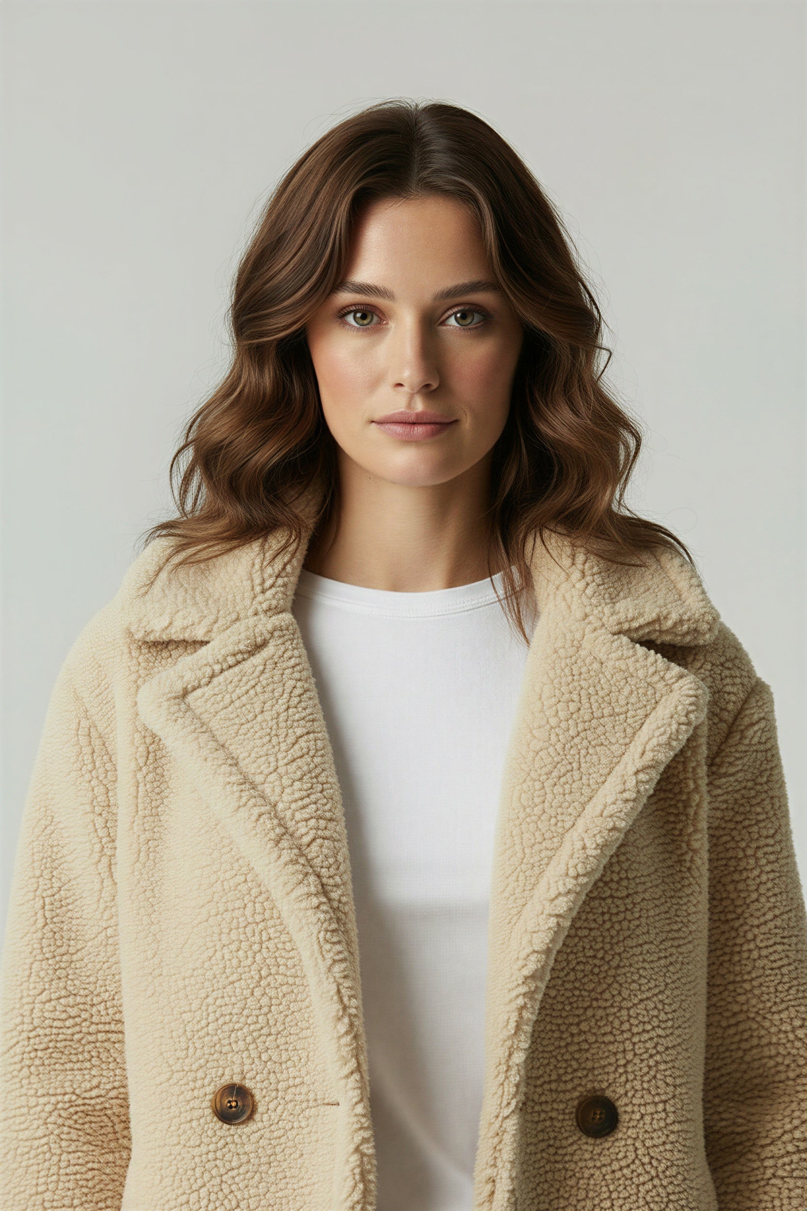 Amber | Zachte Sherpa Winter Jas