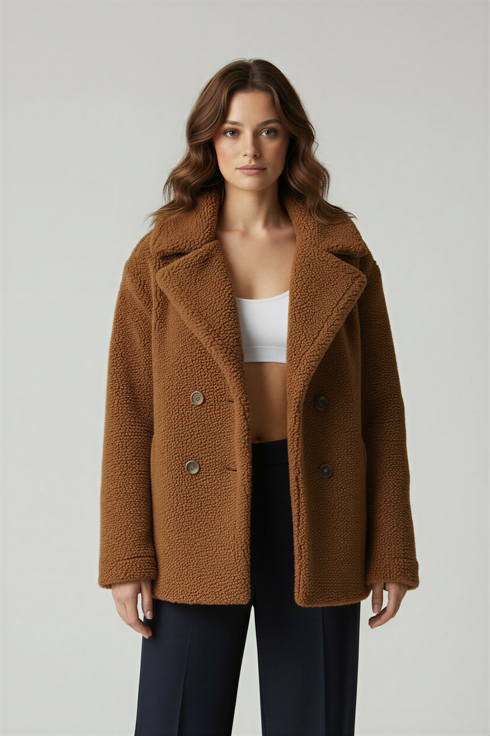 Amber | Zachte Sherpa Winter Jas