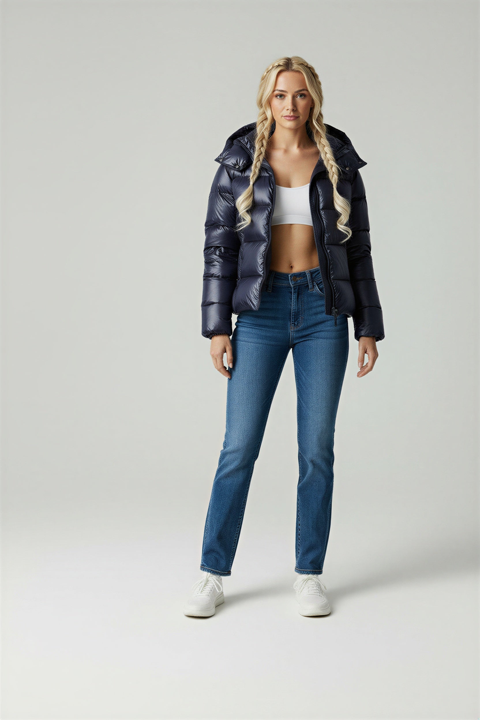 Cathrina | Winterse Glanzende Pufferjas