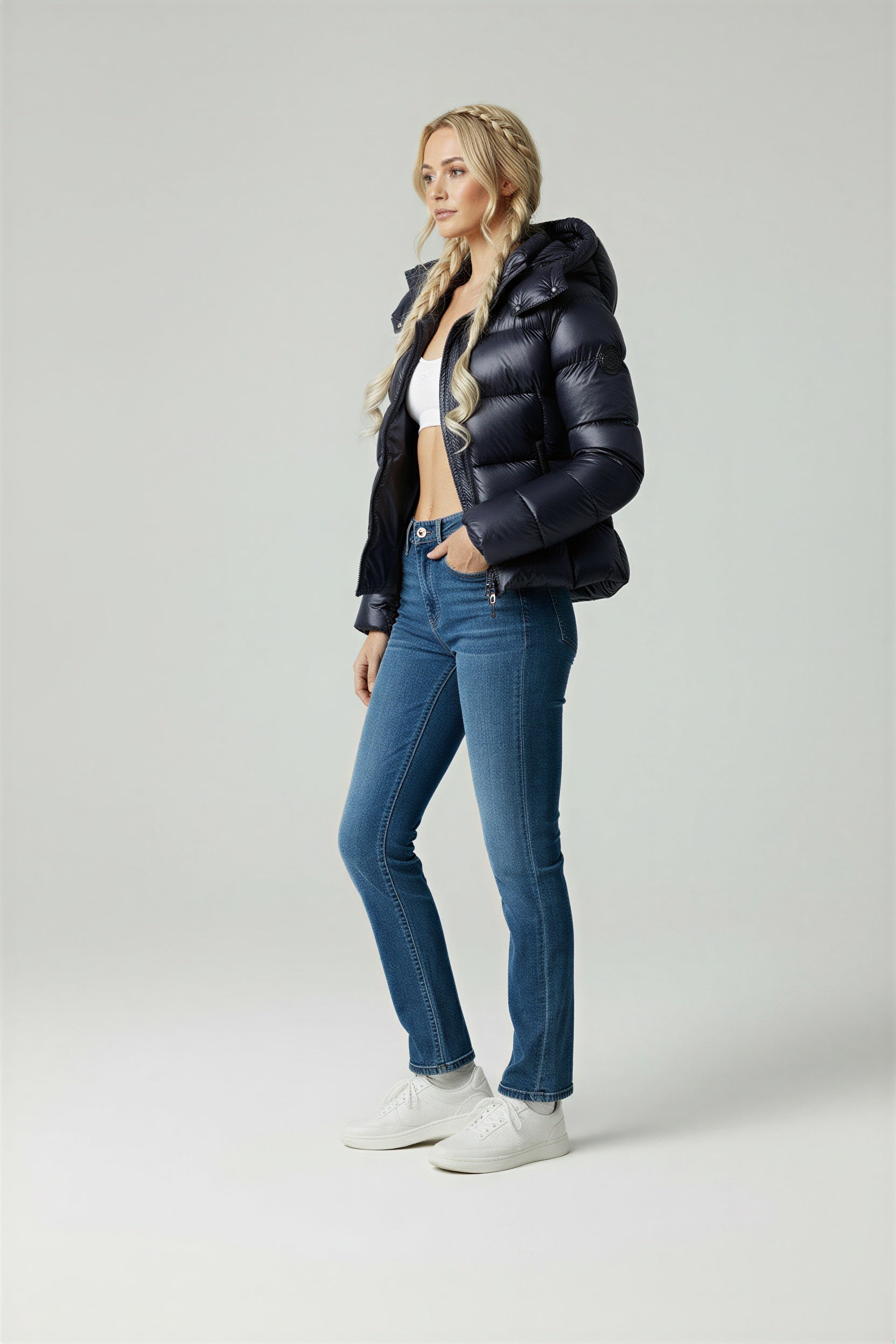 Cathrina | Winterse Glanzende Pufferjas