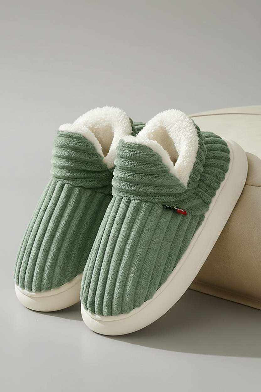 Clara | All-Season Corduroy Home Slippers