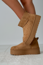 Gloria | All-Season Suède-look Platform Boots