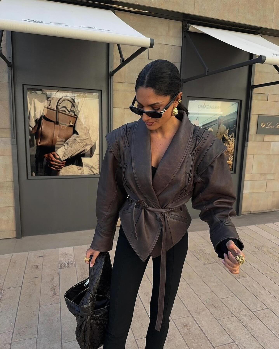 Trinity | Luxe Wrap Leatherlook Jacket