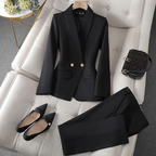 Adrienne Bordeaux | Dames Blazer & Pantalon Set Luxe Damespak
