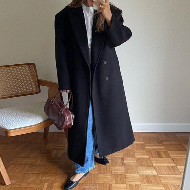 Ethan Walker | Luxe wollen mantel | Voel je moeiteloos krachtig en stijlvol bij elke stap