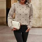 Marisol Vega | Soft Knit Polka Dot Sweater