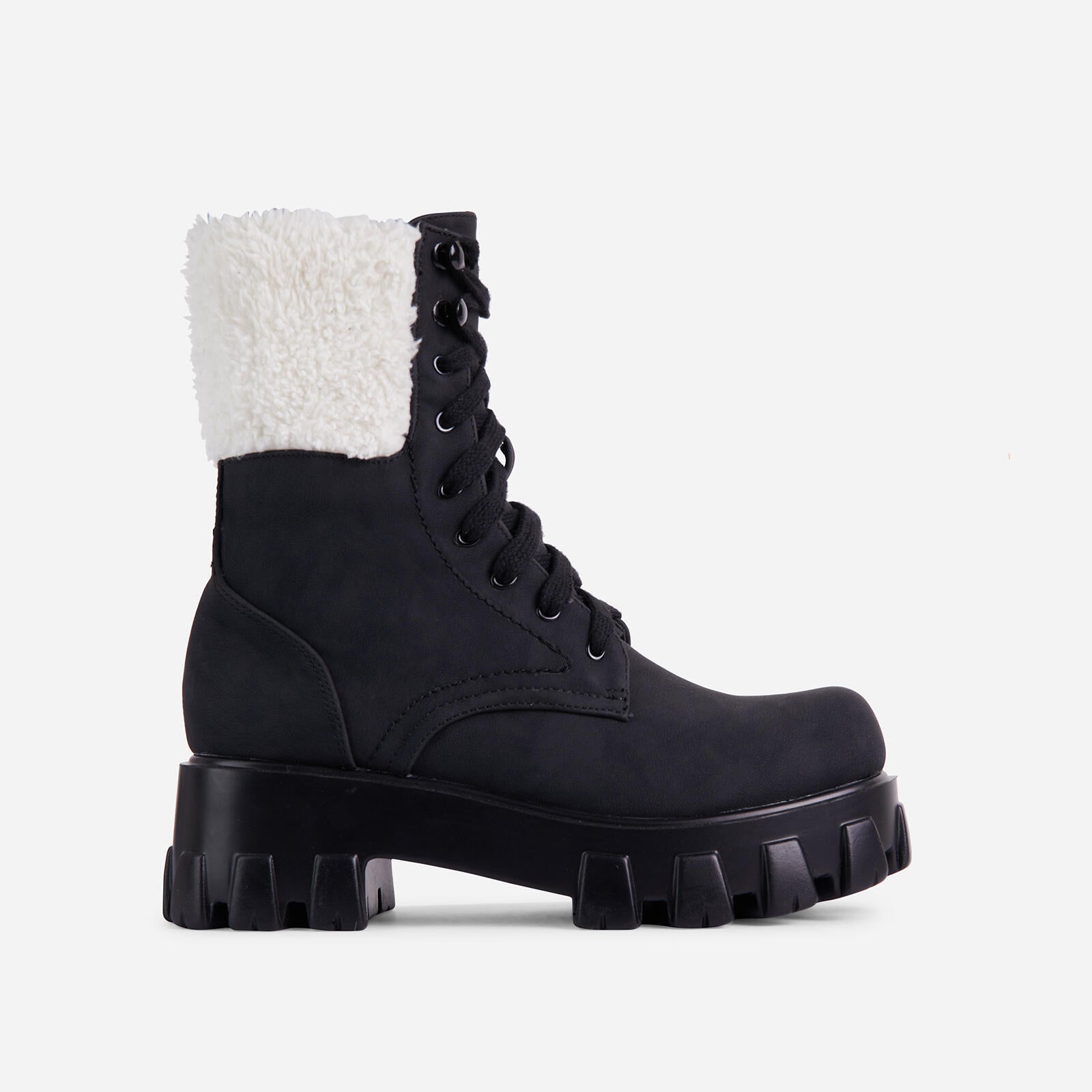 Harper Collins | Teddy Lined Lace-Up Boots | Houdt je warm met een stoere en stijlvolle uitstraling