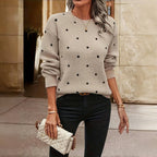 Marisol Vega | Soft Knit Polka Dot Sweater