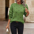 Marisol Vega | Soft Knit Polka Dot Sweater