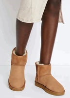 Richella | Warme Suède Mini Boots met Zachte Voering