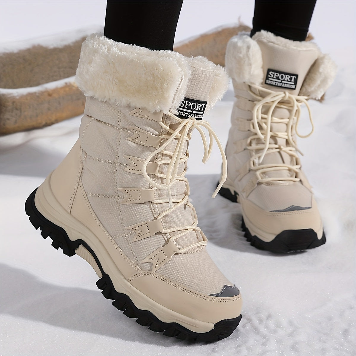 Scarlett | Luxe Gevoerde Snowboots met Gripzool