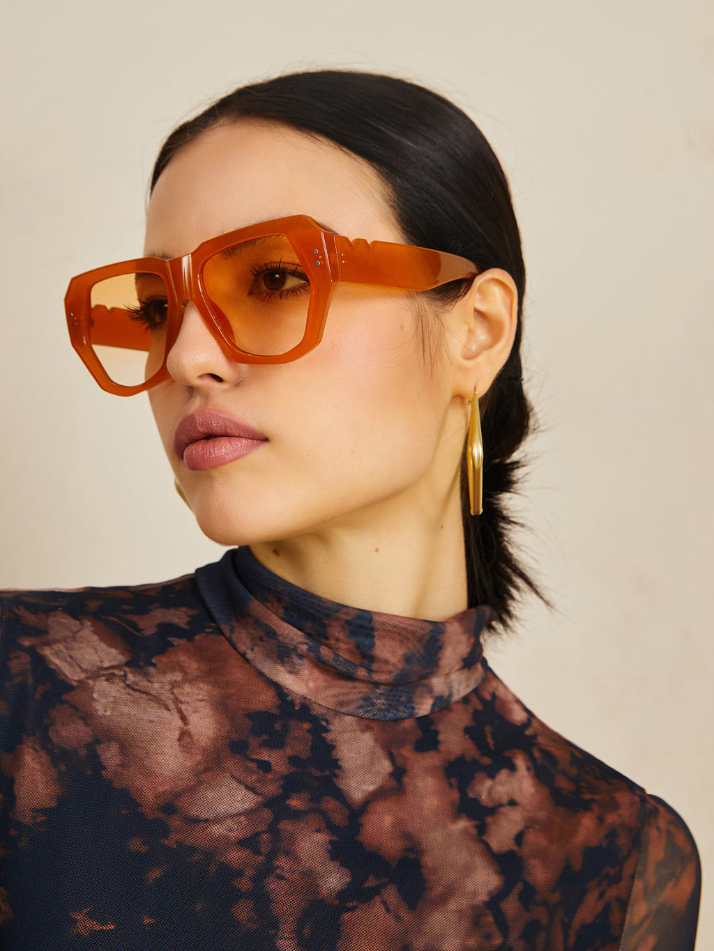 Renata Álvarez | Amber Oversized Statement Zonnebril