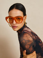 Renata Álvarez | Amber Oversized Statement Zonnebril