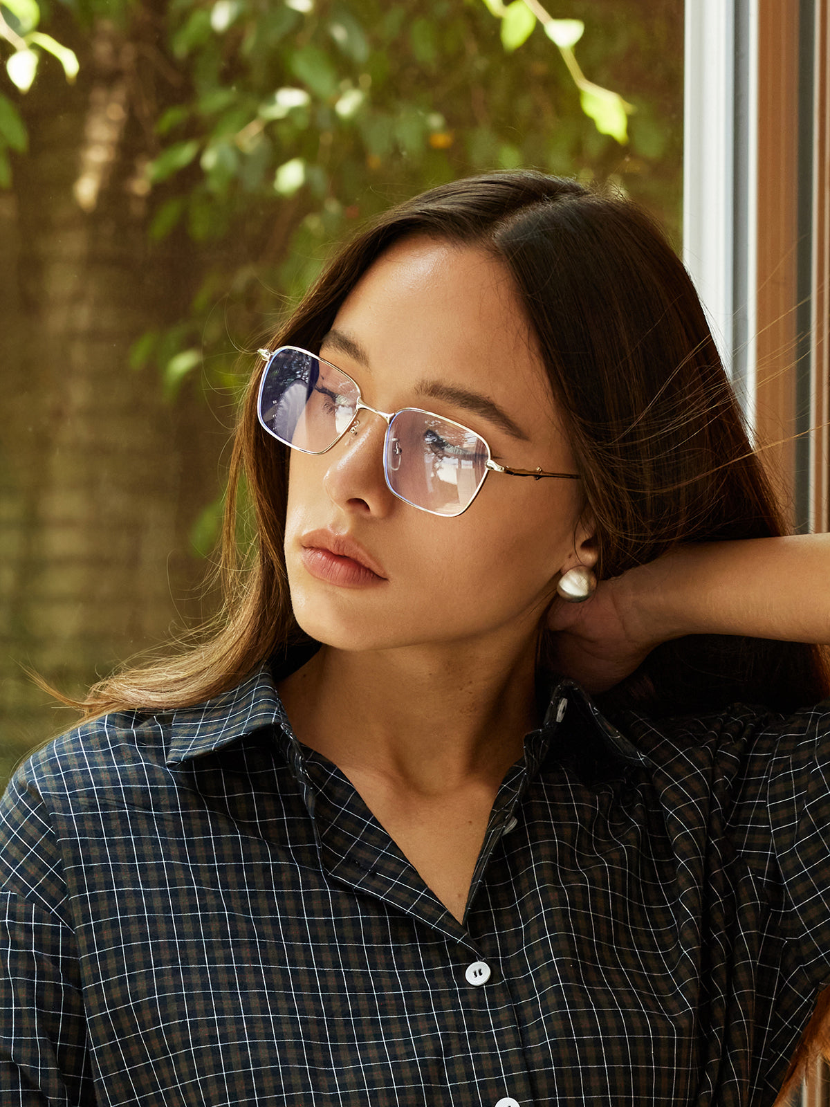 Elena Martínez | Zilveren Minimalistische Optische Bril