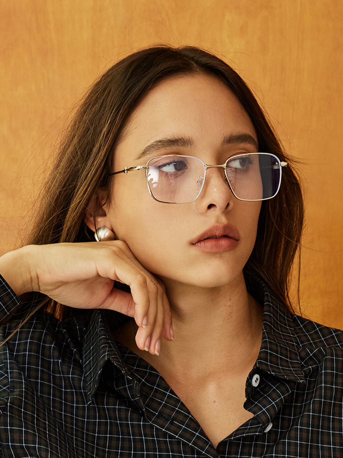 Elena Martínez | Zilveren Minimalistische Optische Bril