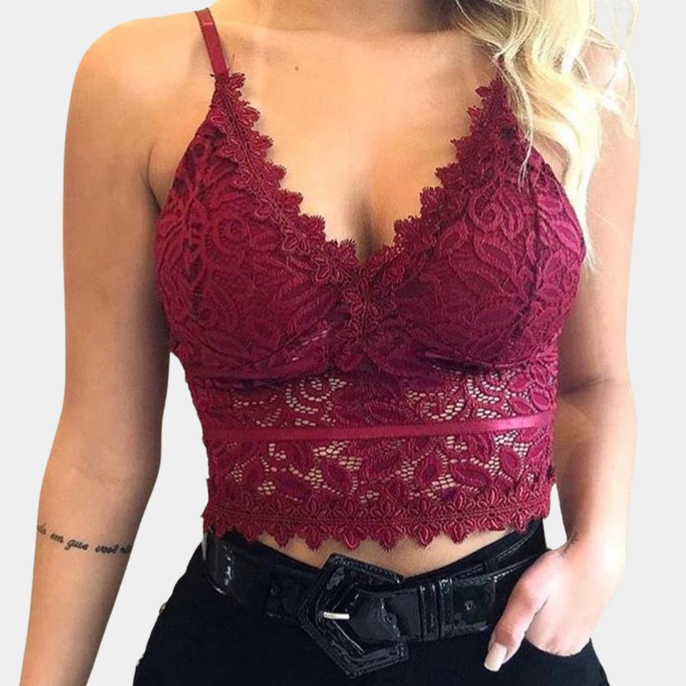 Ava Williams | Lace Bralette Top | Zachte elegantie met een sensuele, verfijnde uitstraling