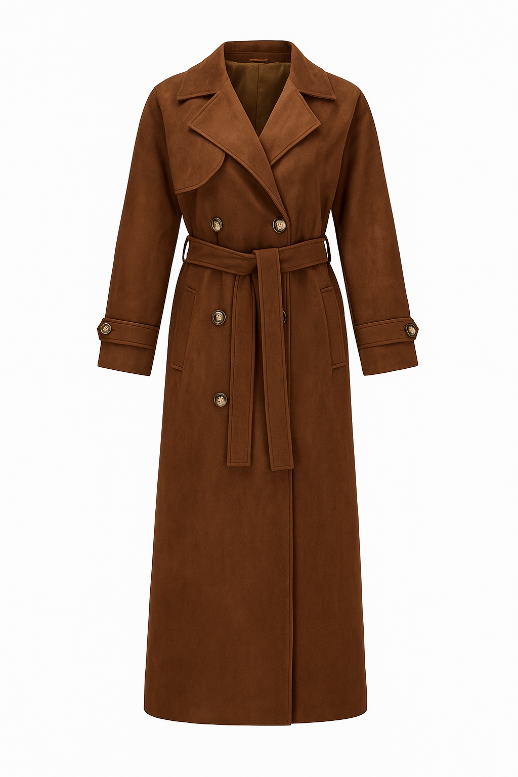 Eloisa | Classic Suedine Trench Coat