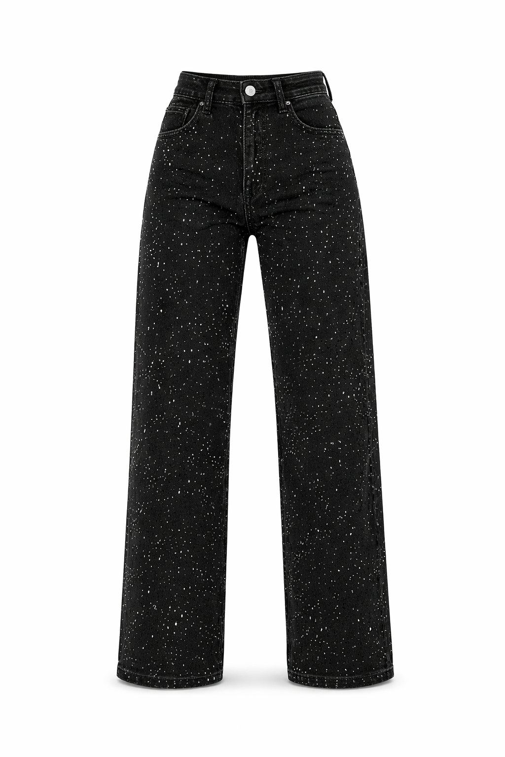Aria | All-Season Artistic Splash Wide Leg Jeans