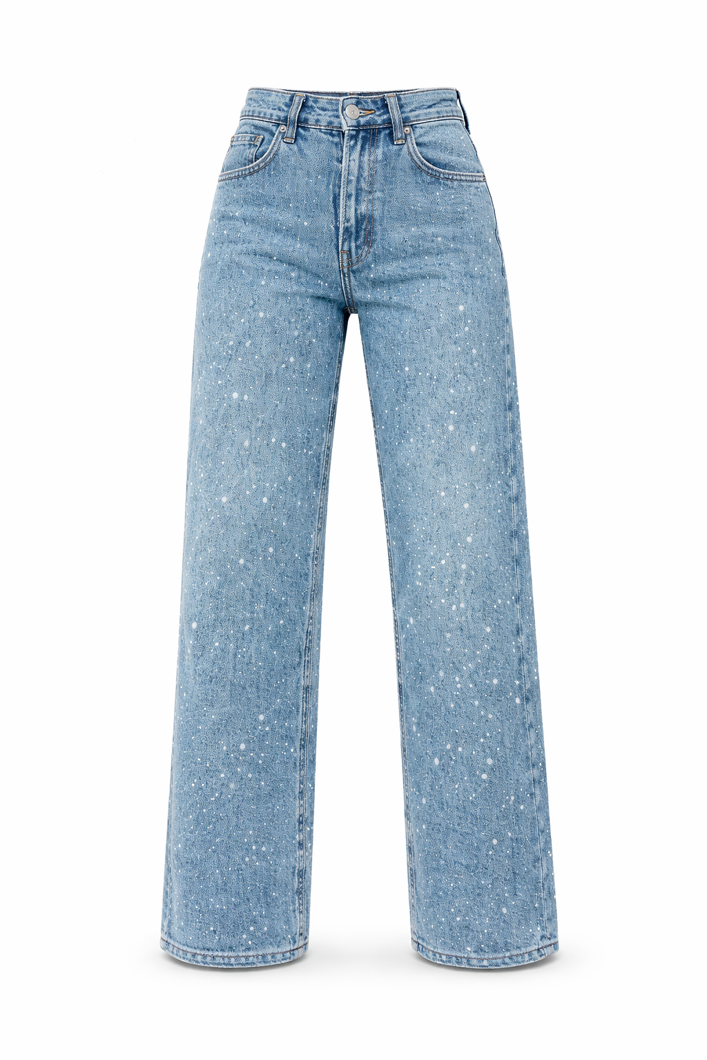 Aria | All-Season Artistic Splash Wide Leg Jeans