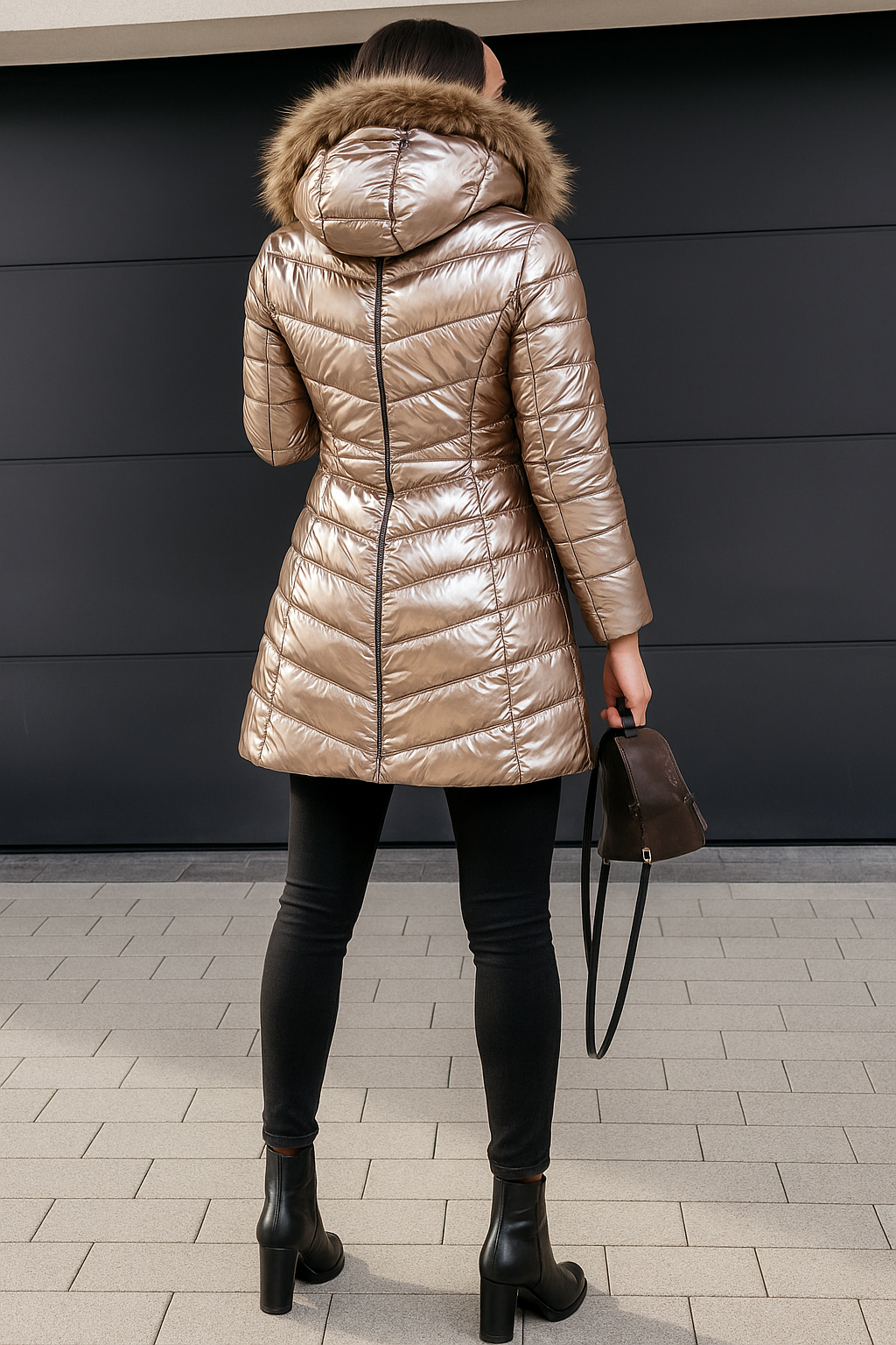 Felicity | Luxe Glans Quilted Winter Coat