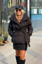 Ashanti | Sculpted Belted Puffer Jacket