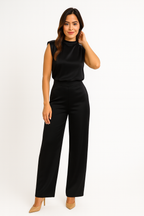 Elara | Satijnlook Wide Leg Jumpsuit