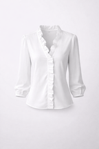 Aimee | Ruffle V-Hals Blouse