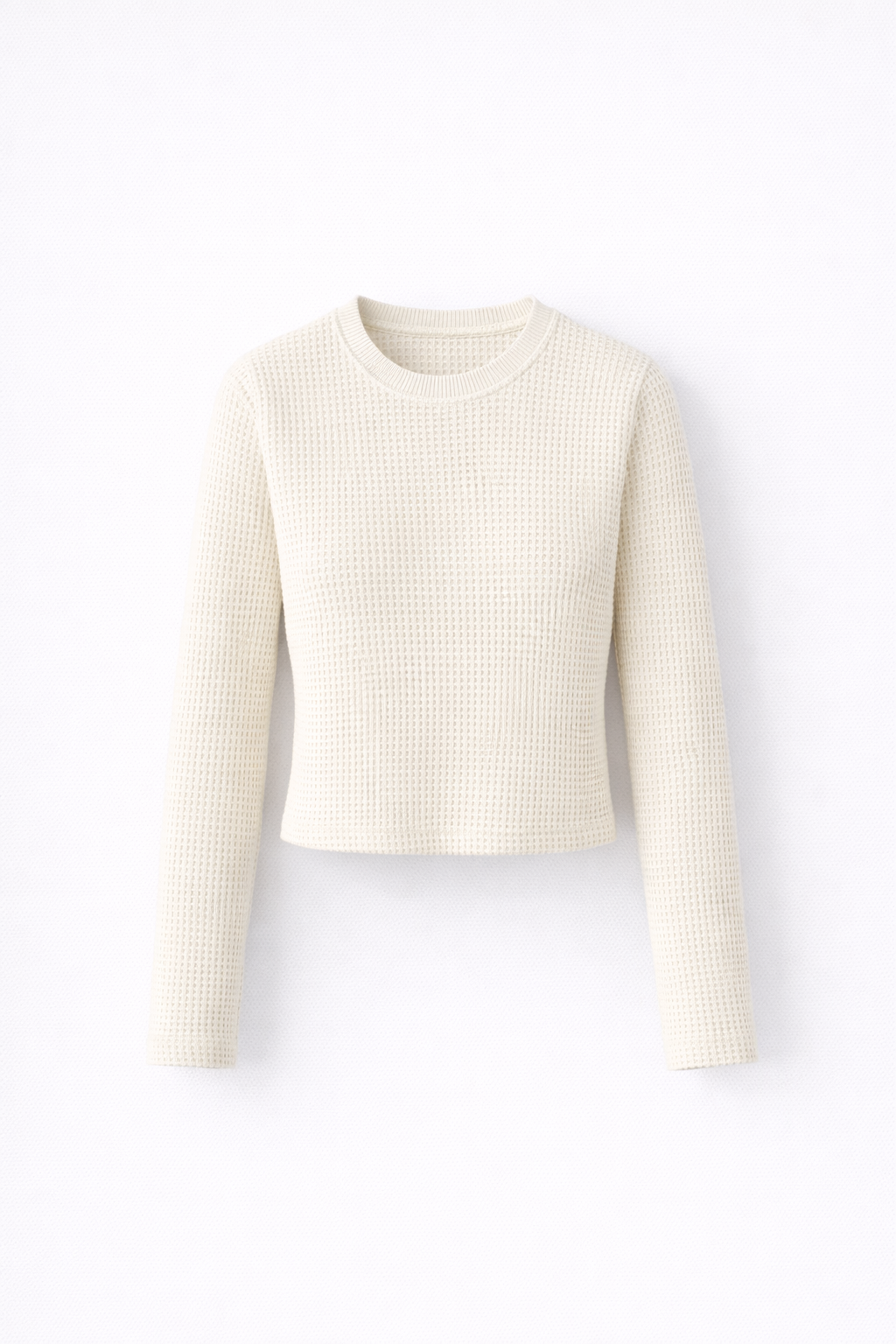 Amelia | Tijdloze Waffle Knit Longsleeve Top
