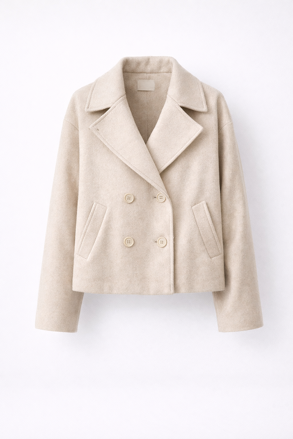 Elinor | Herfst – Luxe Wolfeel – Korte Double-Breasted Jas
