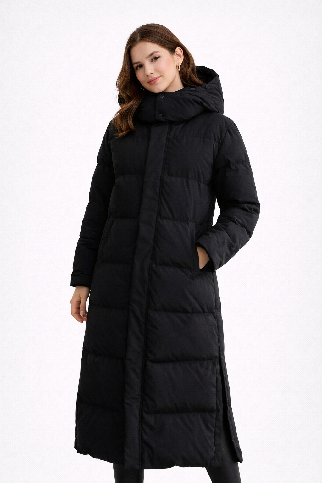 Nocturne | Winter – Zacht Gewatteerd – Extra Lange Puffer Jas