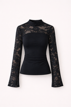 Zarielle | Lace Statement Top | Sensueel & verfijnd in zwart