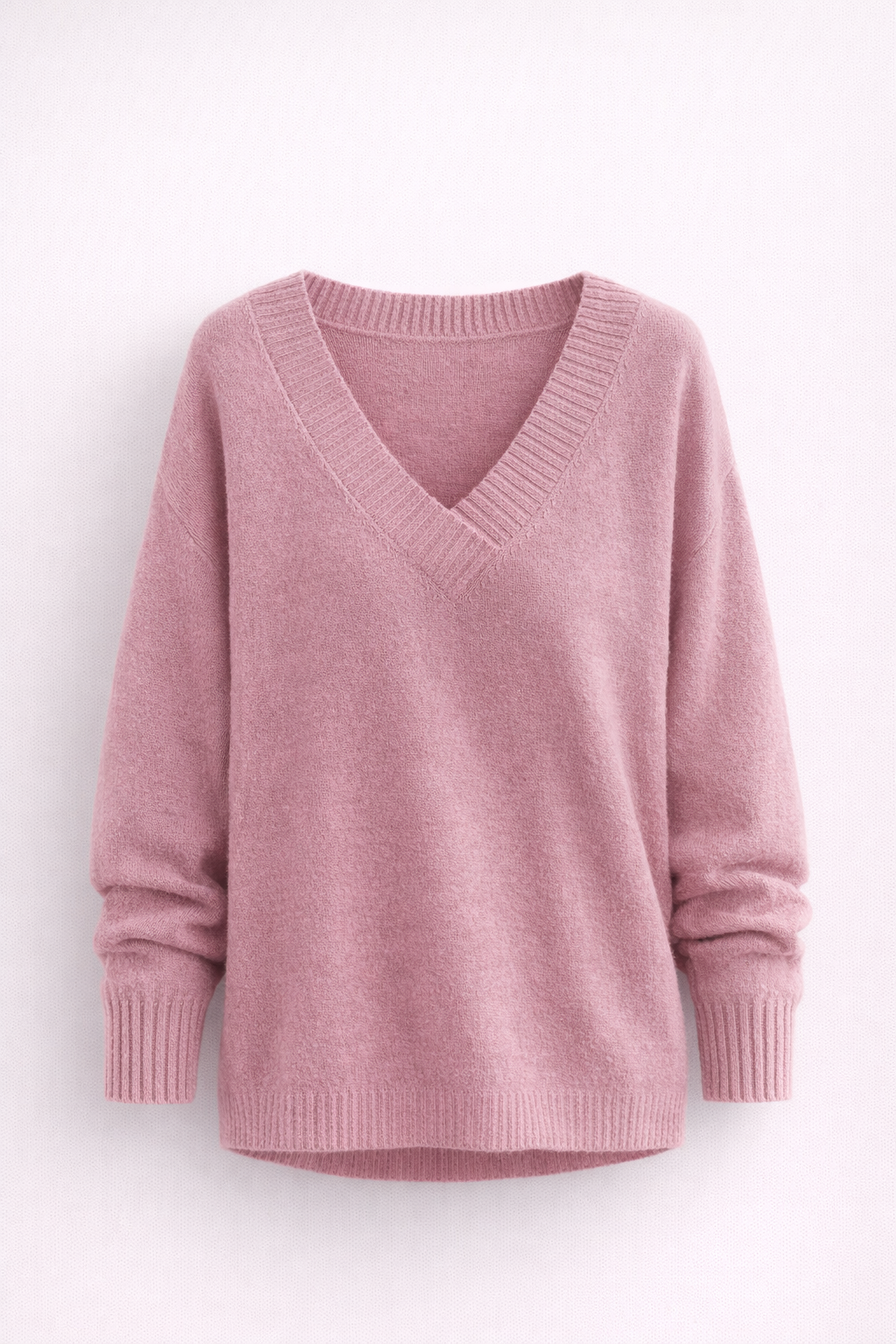 Elara Beaumont | Zachte Knitfeel V-Hals Pullover