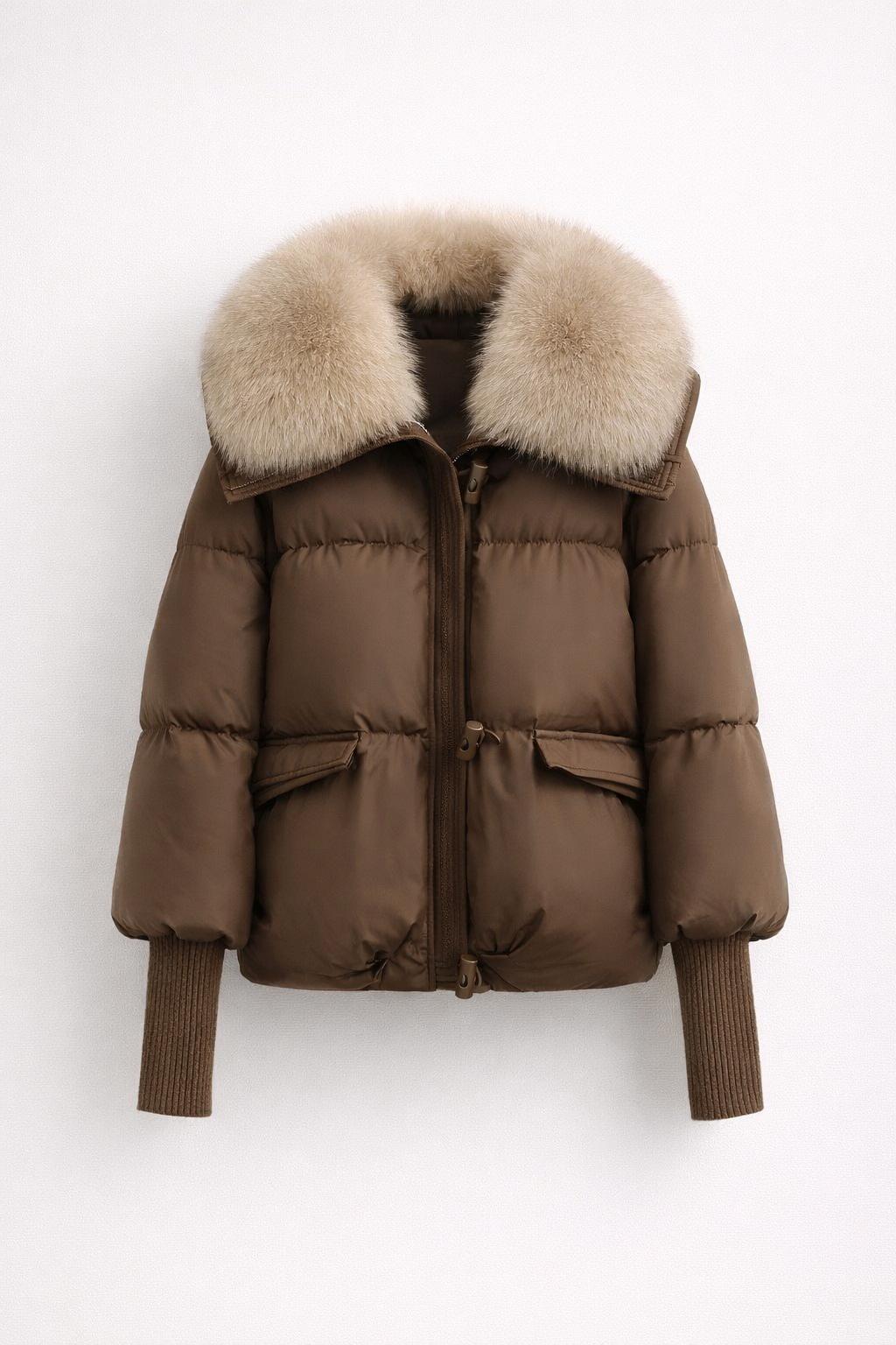 Amira Delacroix | Winter – Luxe Faux Fur Collar Puffer Jacket