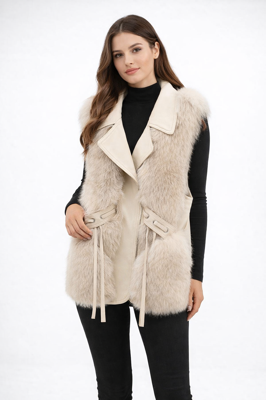 Chiara DeLuca | Winter – Luxe Faux Fur – Tailored Gilet