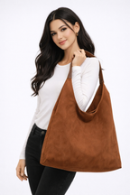 Alessia Moretti | Suede Look Shoulder Bag