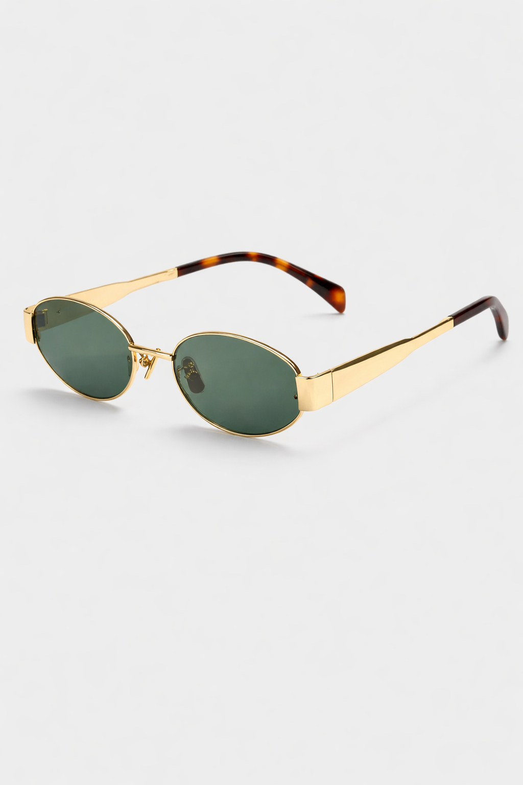 Camila Rodríguez | Luxe Ovale Zonnebril met Gouden Montuur