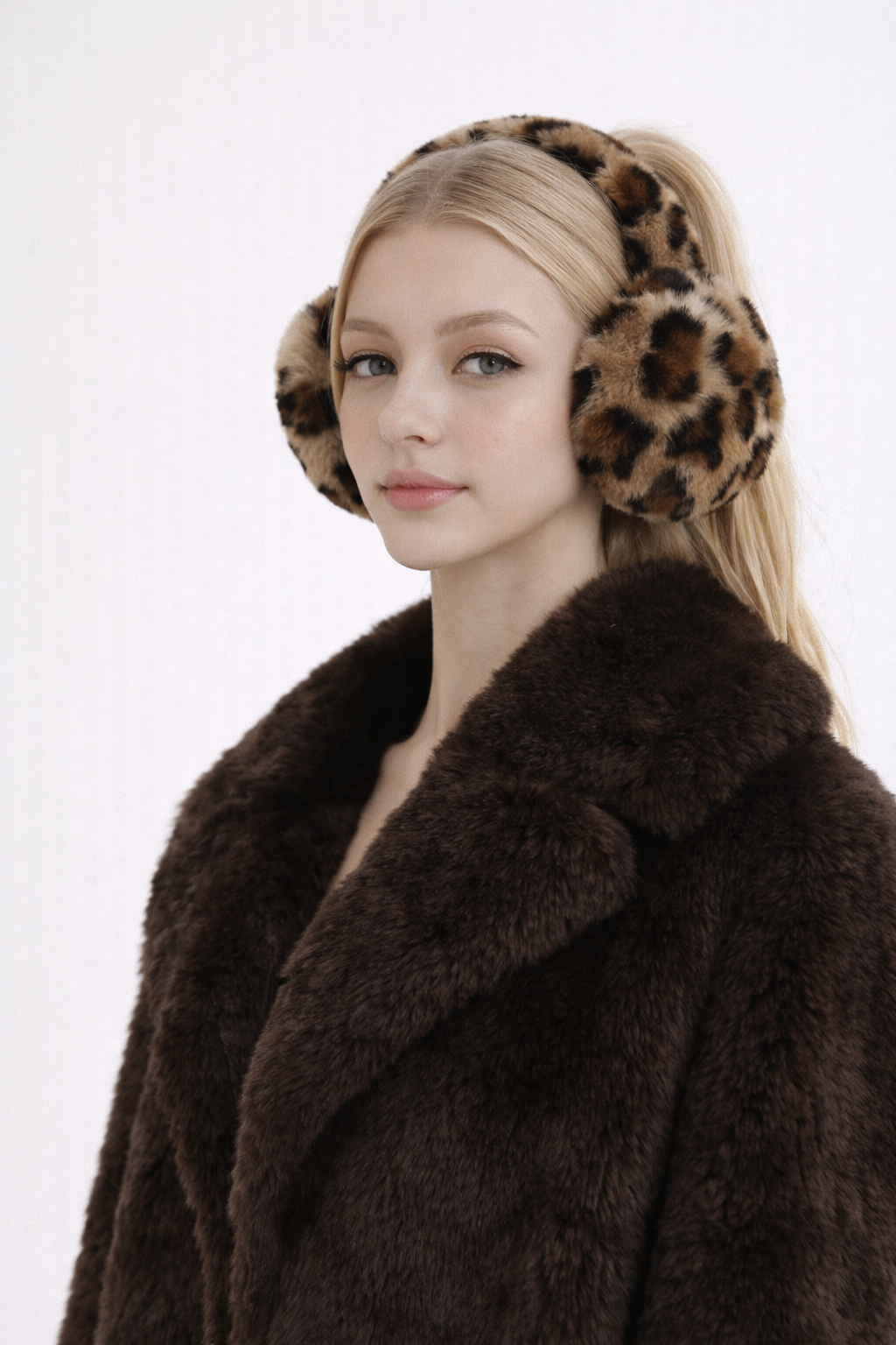 Freya Holmström | Zachte Oorwarmers met Luipaardprint