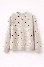 Marisol Vega | Soft Knit Polka Dot Sweater