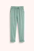 Yvette | Zomer Linnen Look Dames Broek met Trekkoord