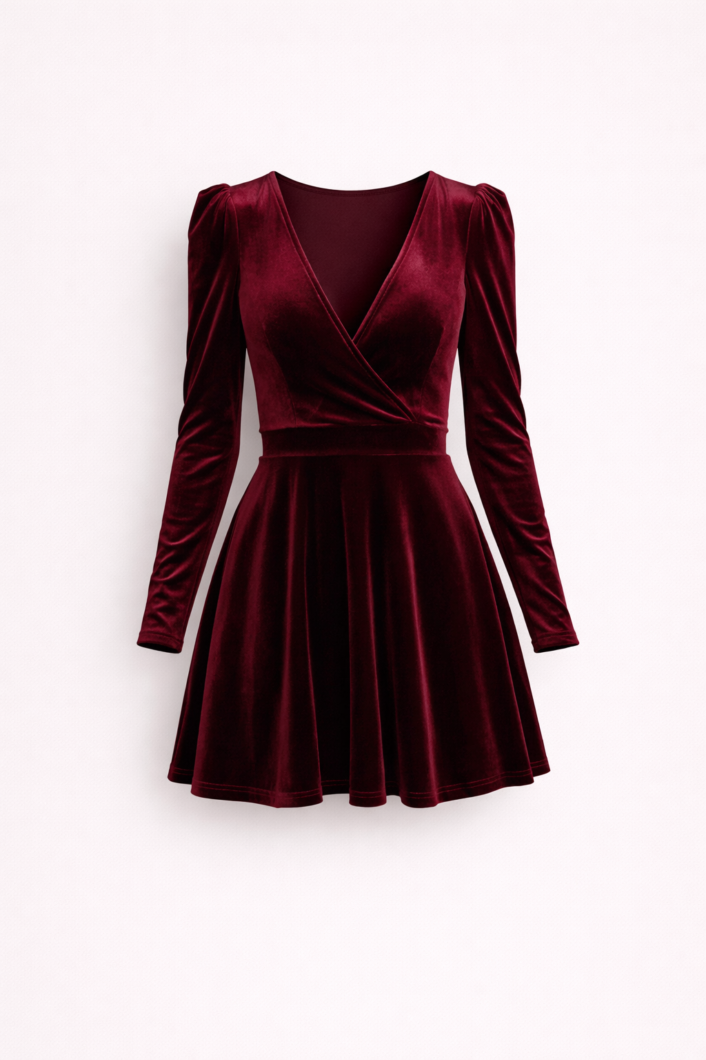 Valmira | Velvet Wrap Jurk | Omhul jezelf in sensuele elegantie