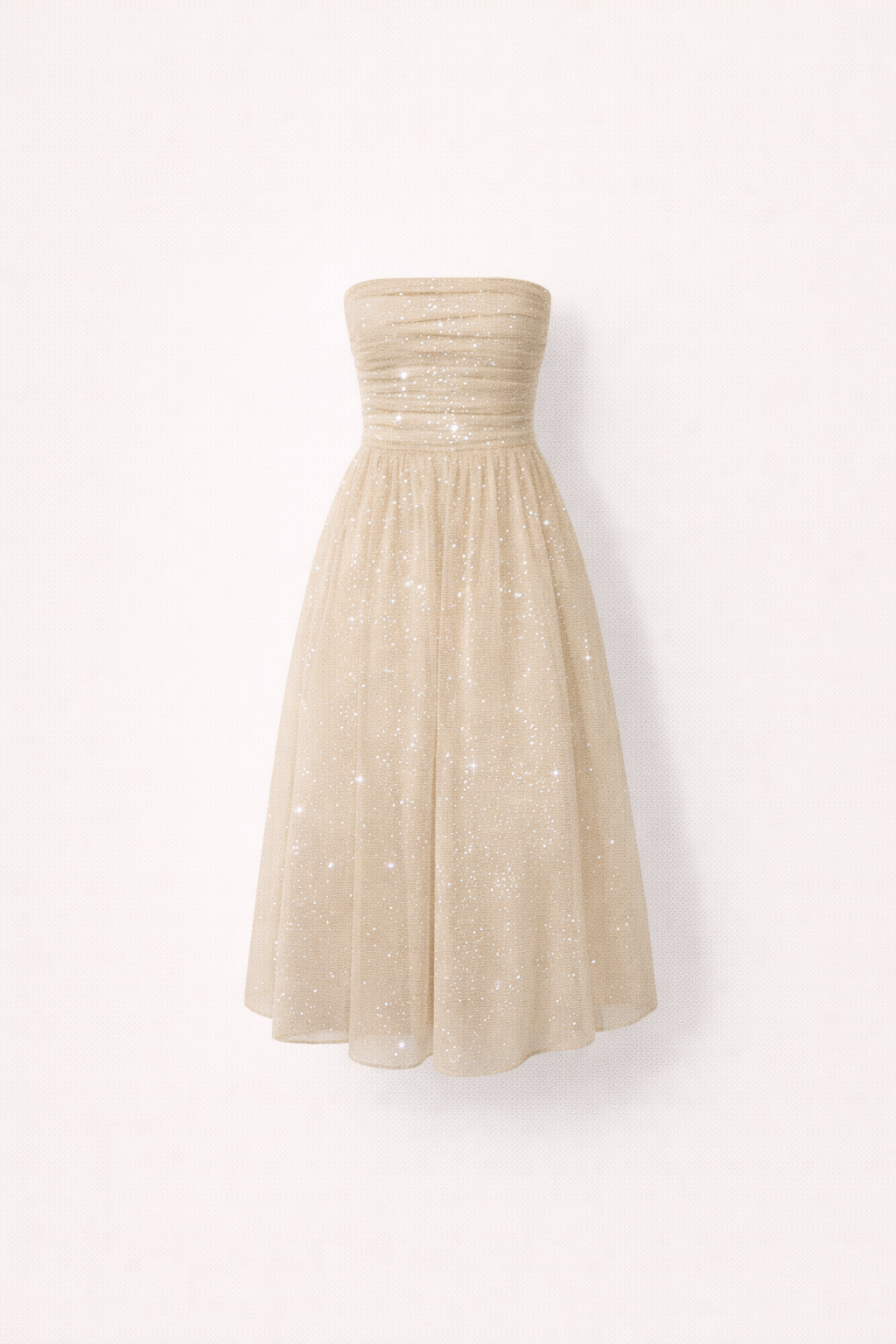 Sophia Reynolds | Strapless Avondjurk met Subtiele Glans | Jij voelt je het stralende middelpunt van elke ruimte