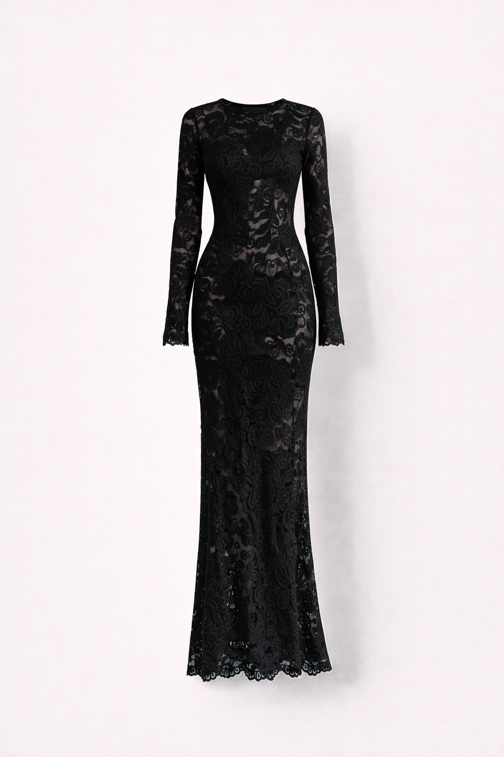 Sanne de Vries | Verleidelijke Maxi Jurk van Kant | Tijdloze Avond Elegantie
