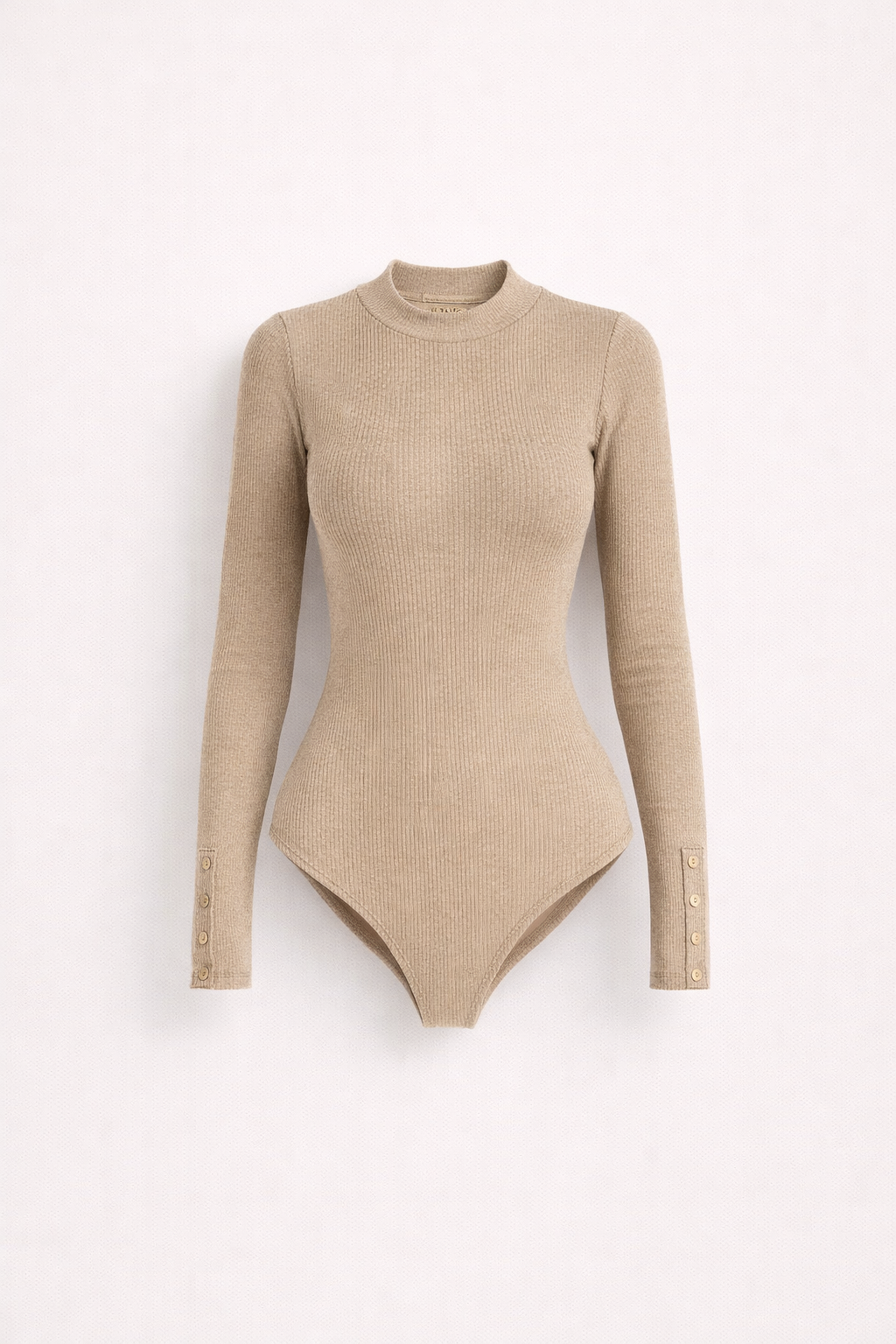 Anahera Moemoea | Ribbed Button Sleeve Bodysuit