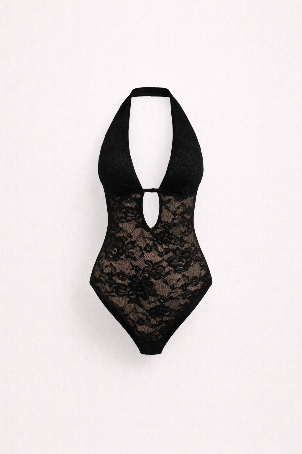 Anastasia Petrova | Lace Halter Deep V Bodysuit