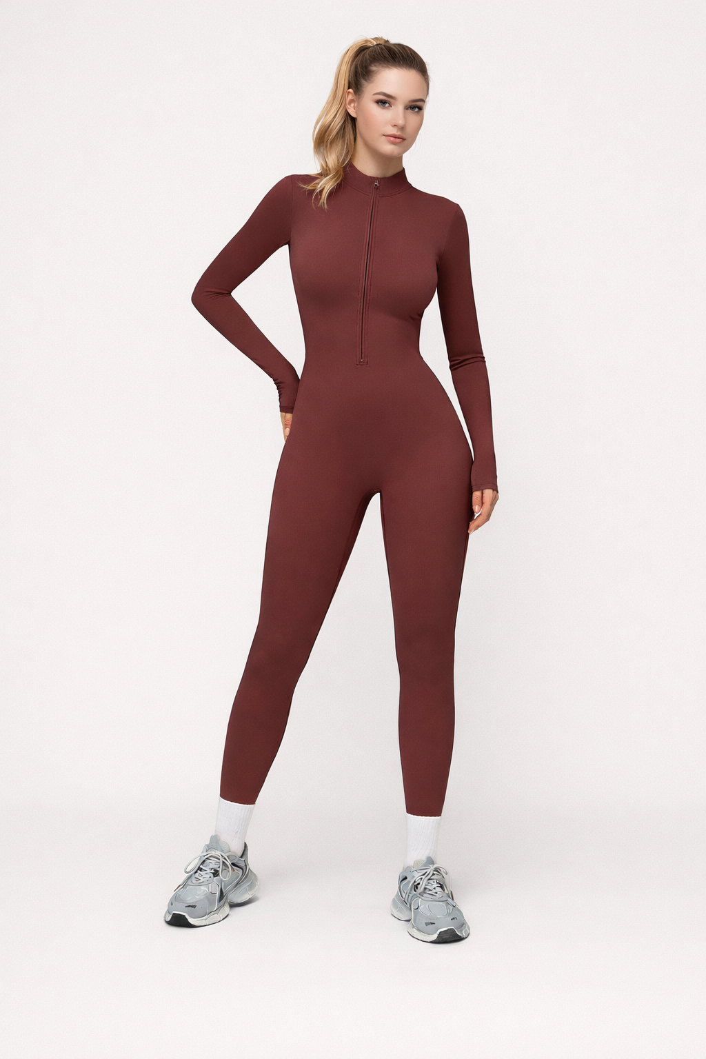 Isabella Monteiro | Sculpting Zip Long Sleeve Bodysuit