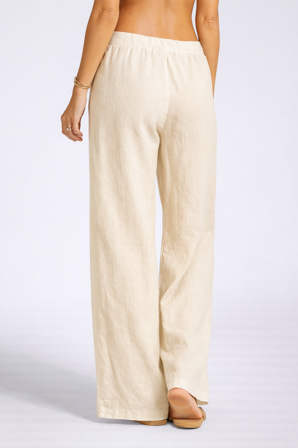 Christa | Zomerse Linnenmix Wide Leg Broek