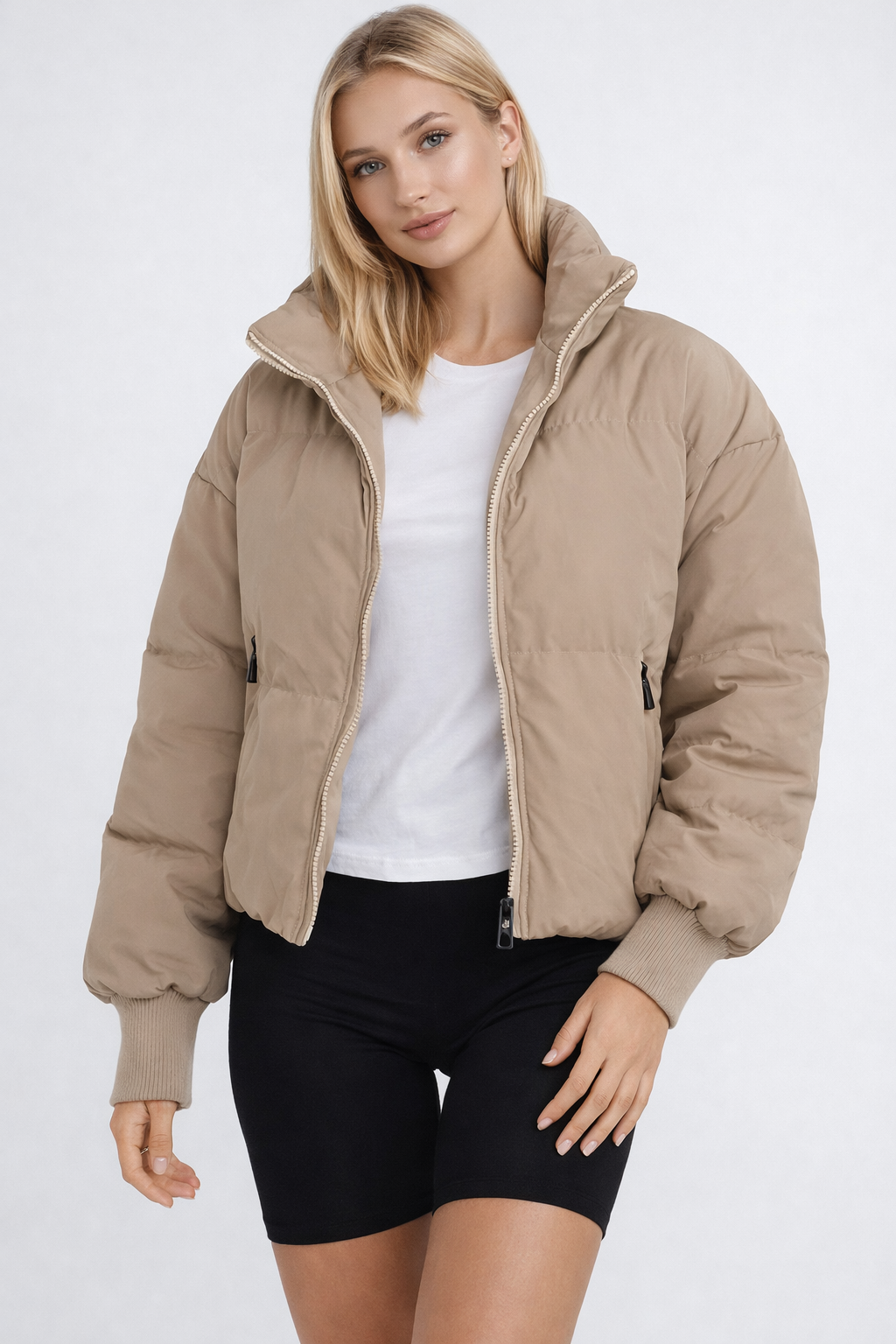 Nadia | Herfst/Winter – Lichtgewicht Warmte – Cropped Puffer Jacket