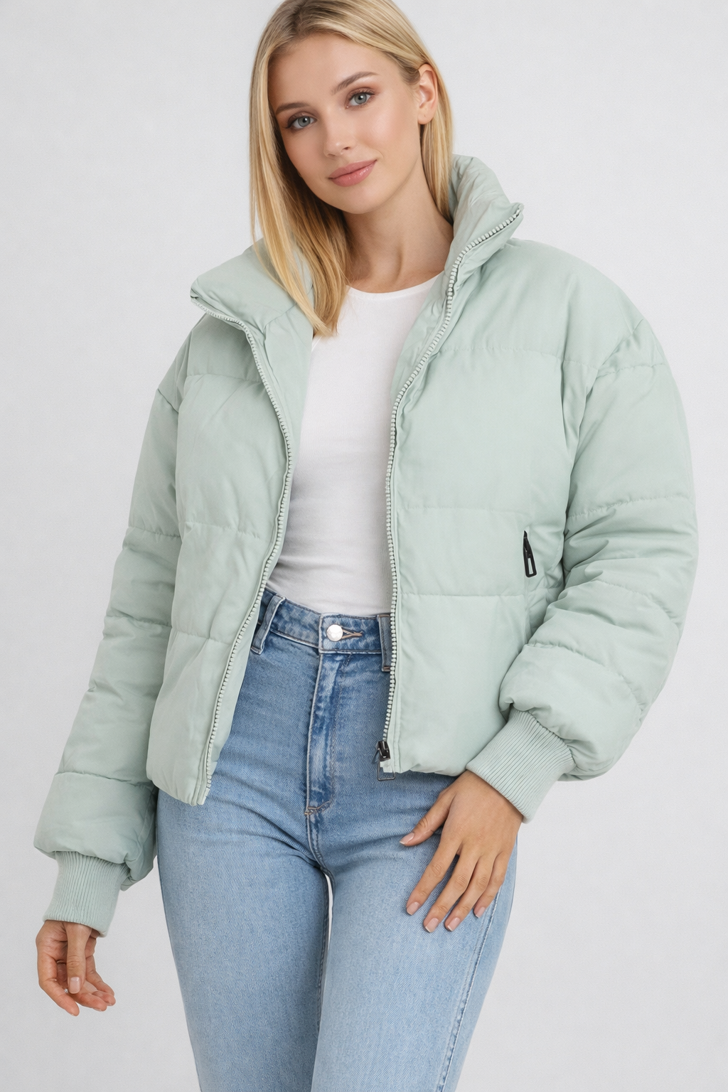 Nadia | Herfst/Winter – Lichtgewicht Warmte – Cropped Puffer Jacket