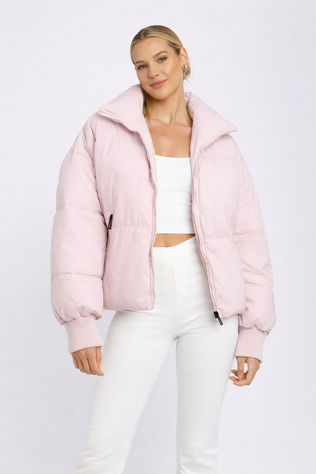 Nadia | Herfst/Winter – Lichtgewicht Warmte – Cropped Puffer Jacket